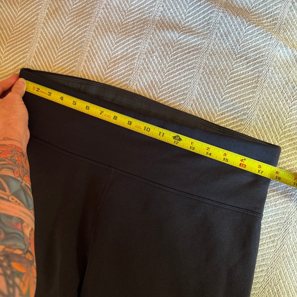 Athleta Altitude Tight Black Fleece Lined High Rise Leggings Womens XL 486203 - Picture 10 of 11